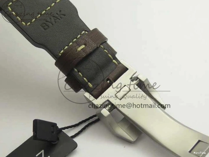 MIROTIME 0306 Big Pilot IW501004 Titanium ZF 1:1 Best Edition Black Dial On Brown Leather Strap A ZeroBulk 7212